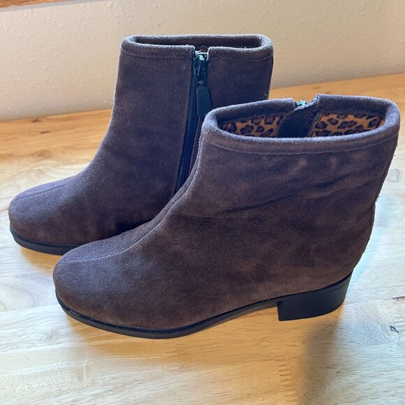 Sporto Women's Brown Suede Insulated Ankle Boots With Side Zipper Sz 9 - Picture 12 of 13